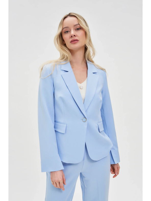 Moodo Kratek suknjič svetlo moder Moodo