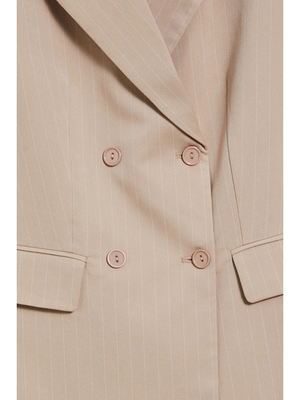 Moodo Dvovrsten suknjič progast bež Moodo