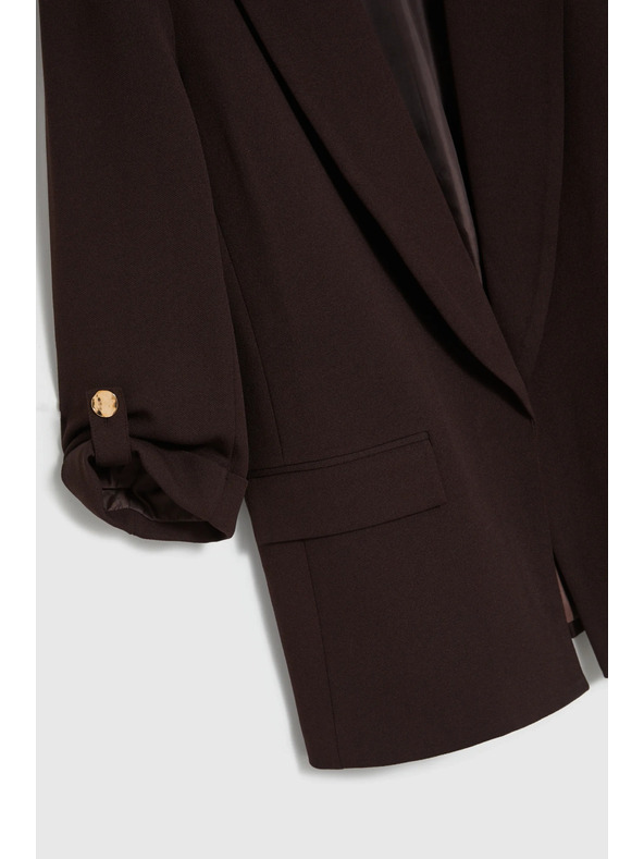 Moodo Suknjič s 3/4 rokavi rjav Moodo