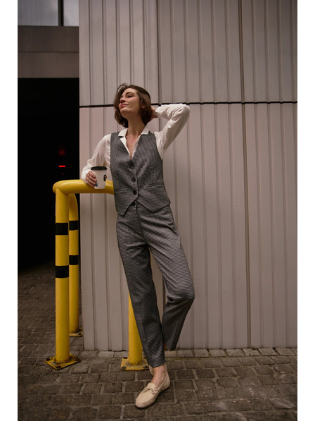 Moodo Eleganten telovnik siv Moodo