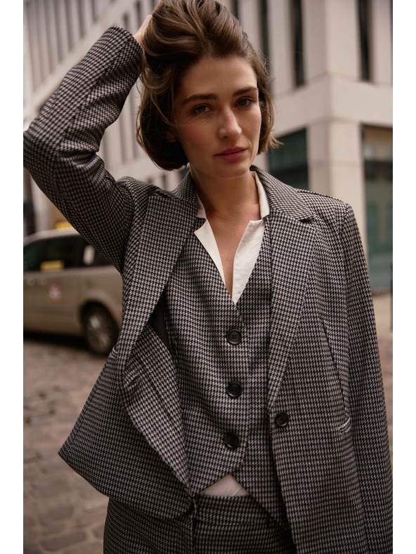 Moodo Eleganten telovnik siv Moodo