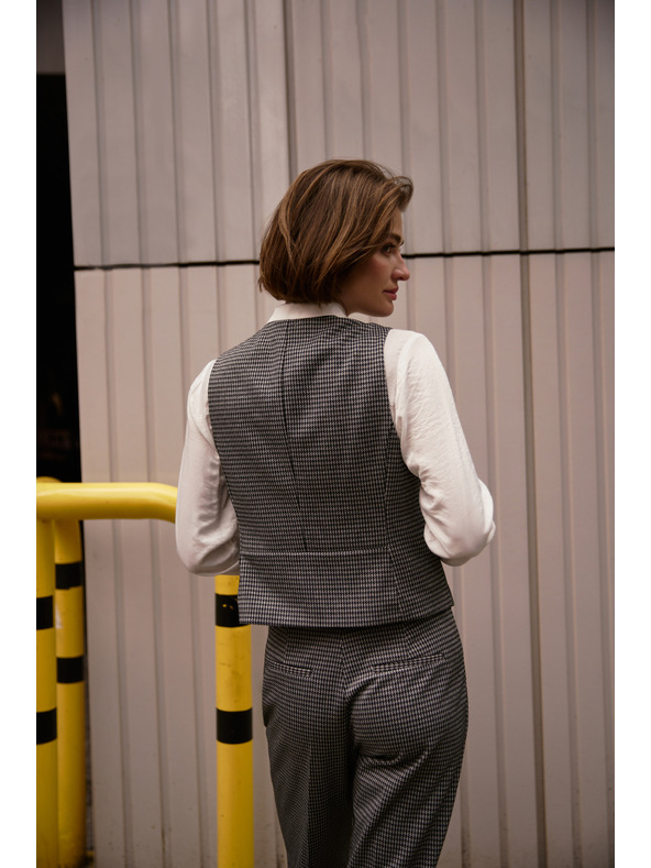 Moodo Eleganten telovnik siv Moodo