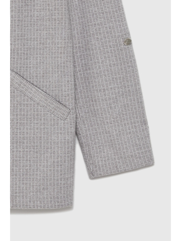 Moodo Suknjič z zavihani rokavi siv Moodo