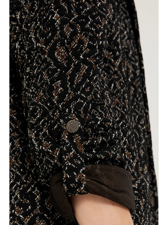 Moodo Suknjič z živalskim vzorcem črn Moodo