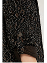 Moodo Suknjič z živalskim vzorcem črn Moodo