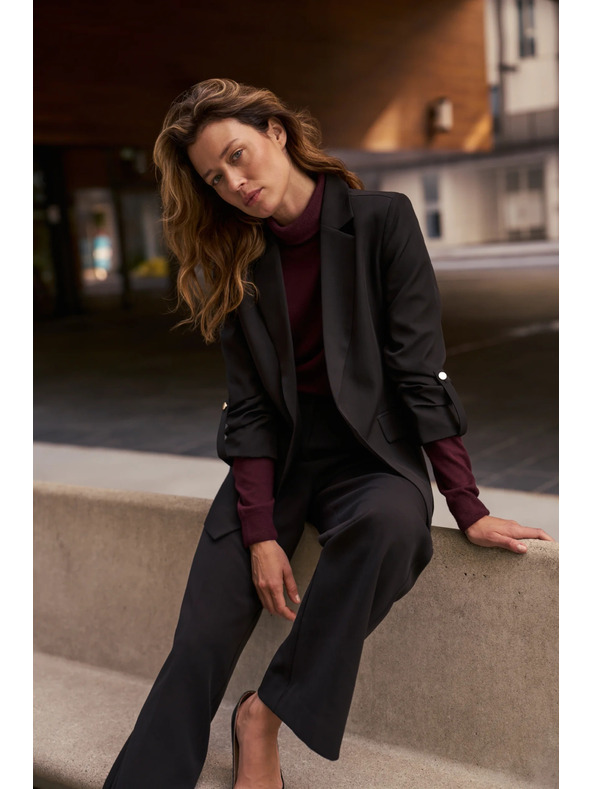 Moodo Suknjič s 3/4 rokavi črn Moodo