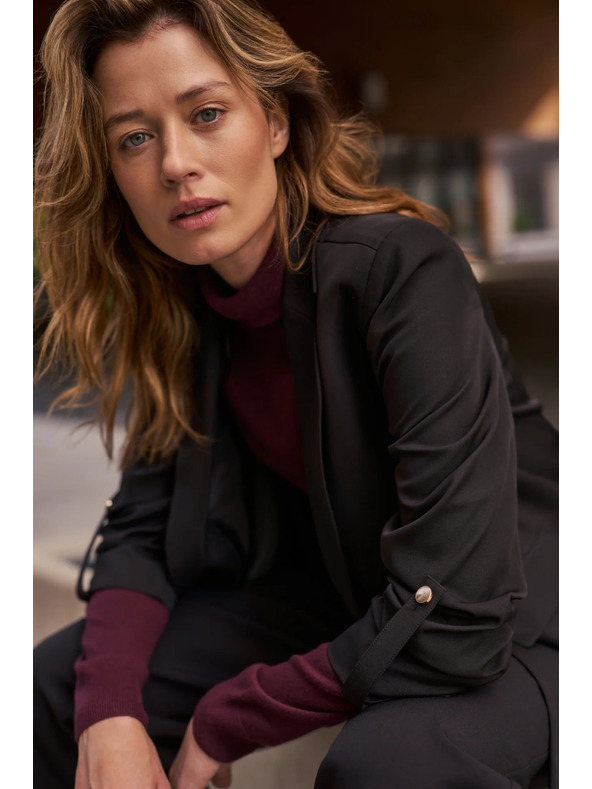 Moodo Suknjič s 3/4 rokavi črn Moodo