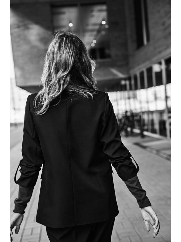 Moodo Suknjič s 3/4 rokavi črn Moodo