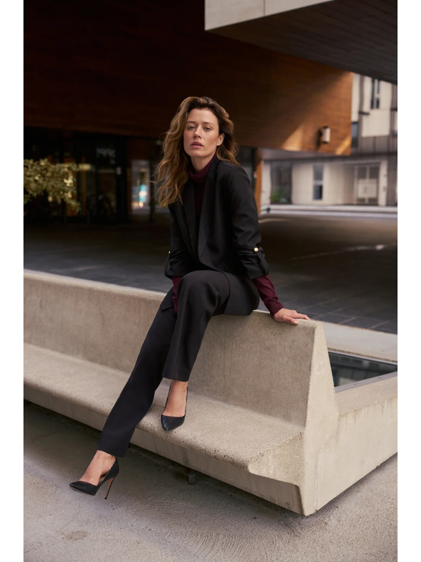 Moodo Suknjič s 3/4 rokavi črn Moodo