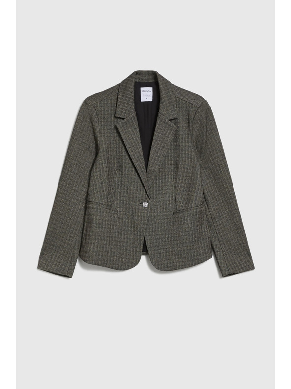 Moodo Enostranski blazer temno bež barve Moodo