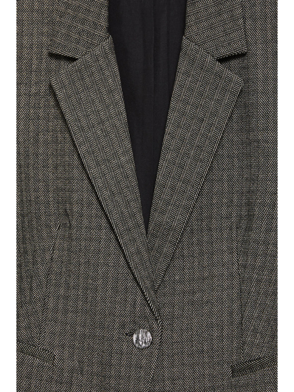 Moodo Enostranski blazer temno bež barve Moodo