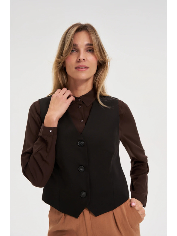 Moodo Eleganten črn telovnik Moodo