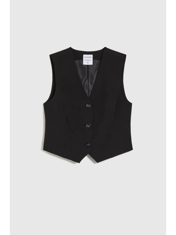 Moodo Eleganten črn telovnik Moodo