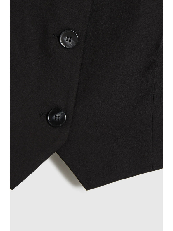 Moodo Eleganten črn telovnik Moodo