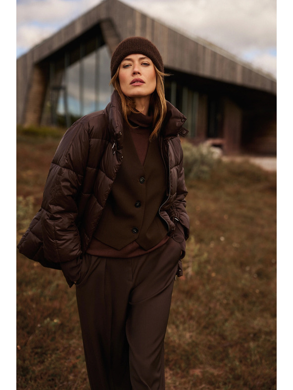 Moodo Eleganten rjav telovnik Moodo