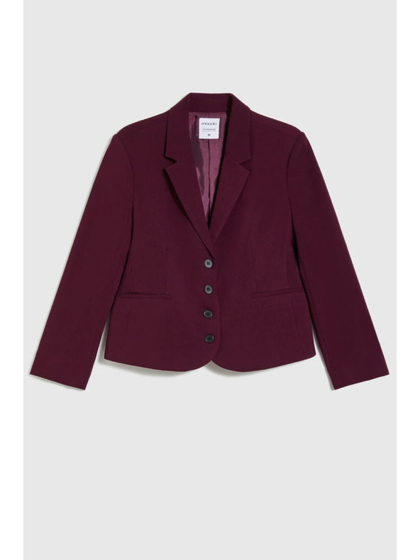 Moodo Kratek vinsko rdeč suknjič Moodo