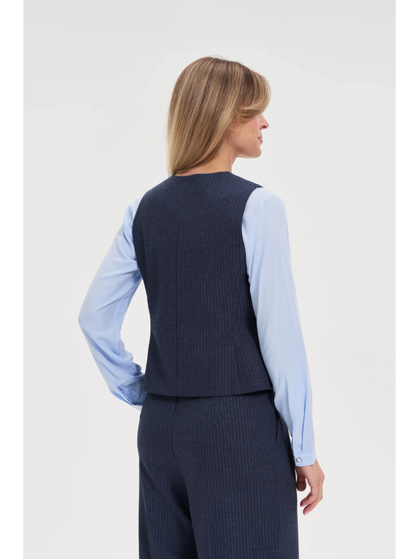 Moodo Telovnik s progami temno moder Moodo