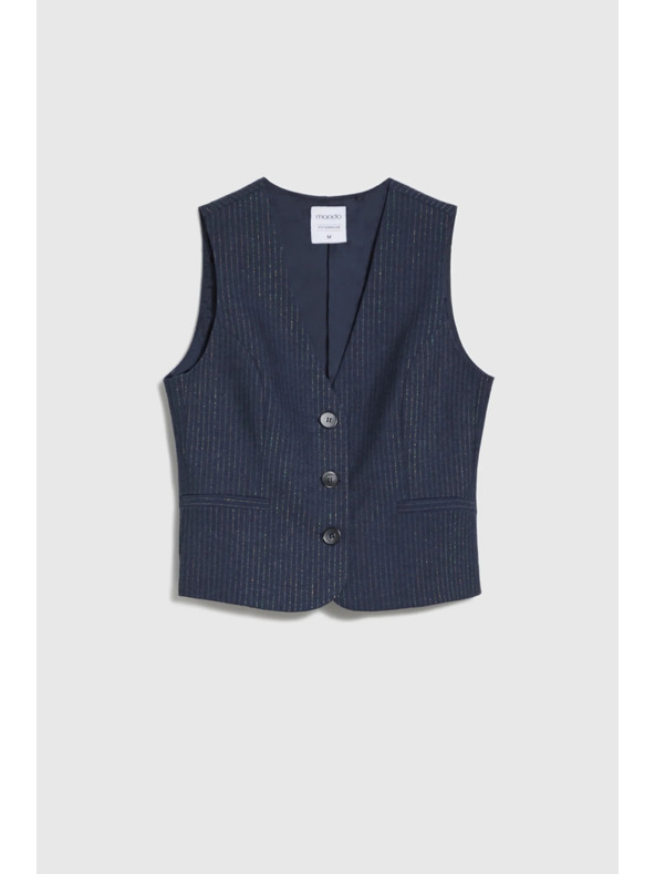 Moodo Telovnik s progami temno moder Moodo