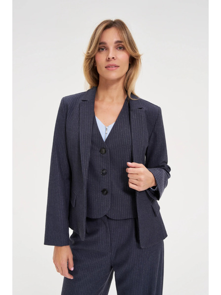 Moodo Modro prugast suknjič Moodo