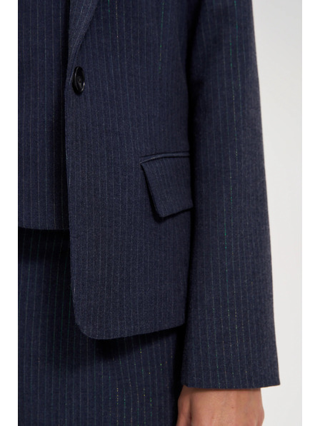 Moodo Modro prugast suknjič Moodo