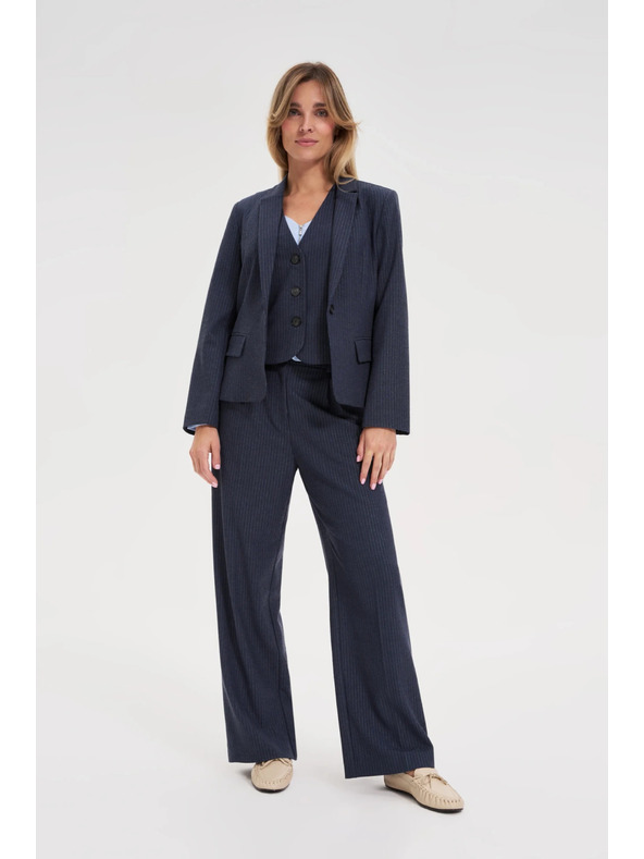 Moodo Modro prugast suknjič Moodo