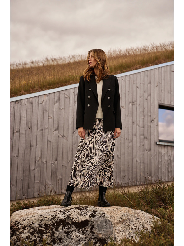 Moodo Suknjič z okrasnimi gumbi črn Moodo