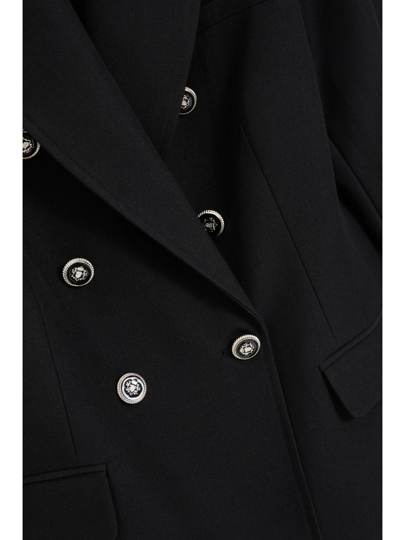 Moodo Suknjič z okrasnimi gumbi črn Moodo