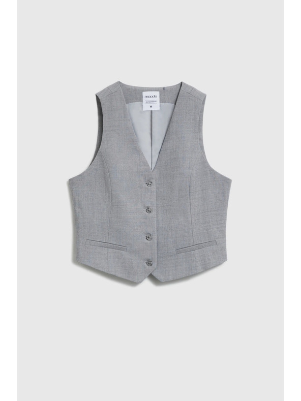 Moodo Eleganten telovnik siv Moodo