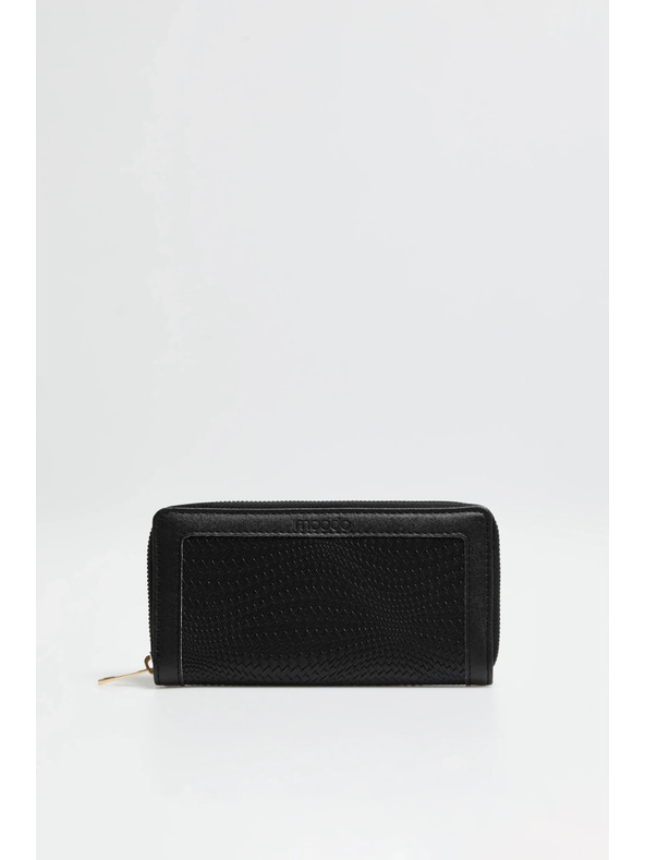 Moodo Denarnica z zadrgo črna Moodo