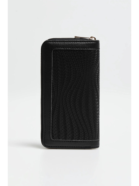 Moodo Denarnica z zadrgo črna Moodo