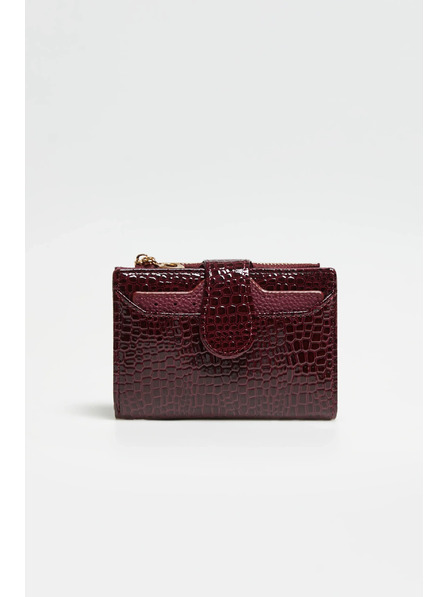 Moodo Denarnica z živalskim vzorcem vinsko rdeča Moodo