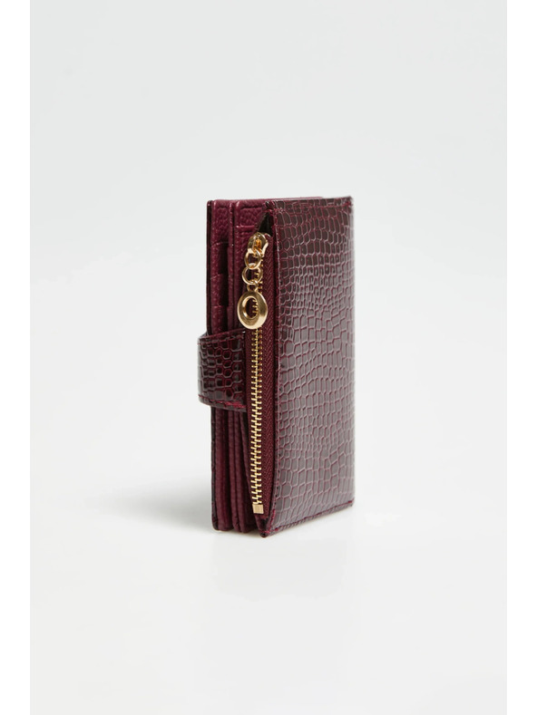 Moodo Denarnica z živalskim vzorcem vinsko rdeča Moodo