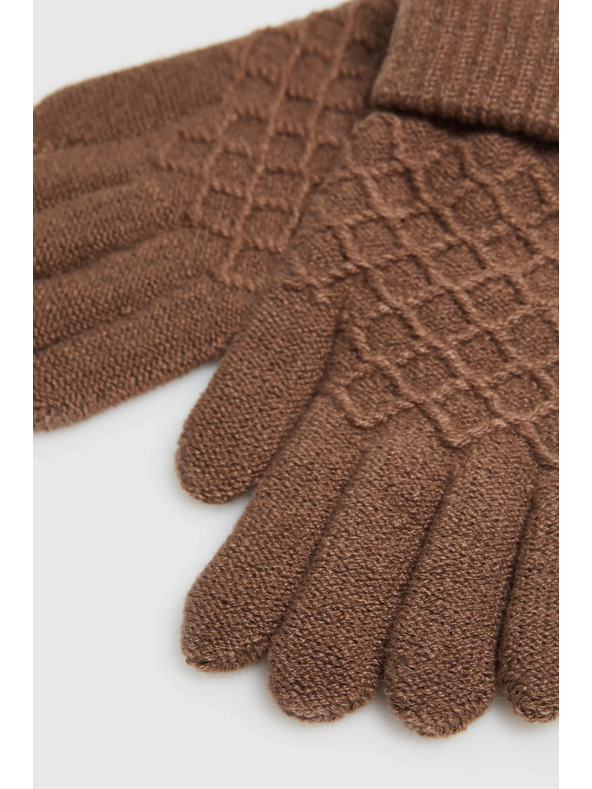 Moodo Pletene bežaste rokavice Moodo