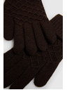 Moodo Rjave pletene rokavice Moodo