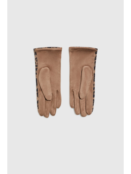 Moodo Bežaste leopardne rokavice Moodo