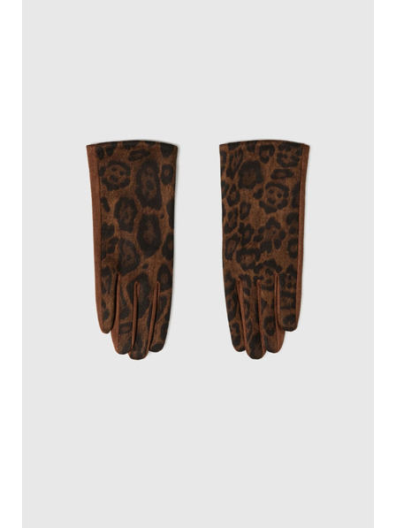 Moodo Rjave leopardne rokavice Moodo