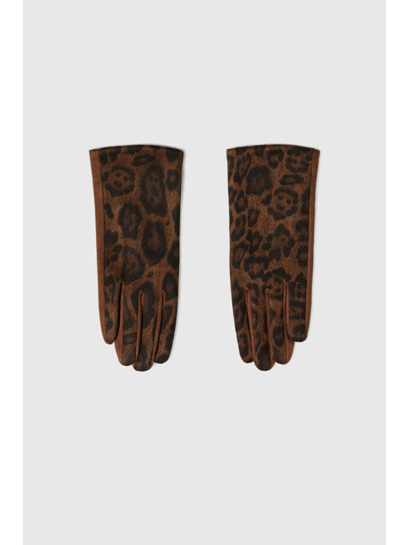 Moodo Rjave leopardne rokavice Moodo