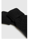 Moodo Črne pletene rokavice Moodo