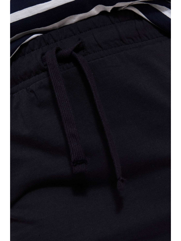 Moodo Gladko krilo do kolen temno modro Moodo