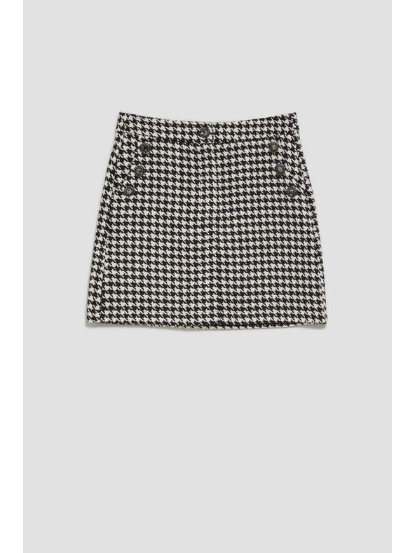 Moodo Črno-belo pepita krilo Moodo