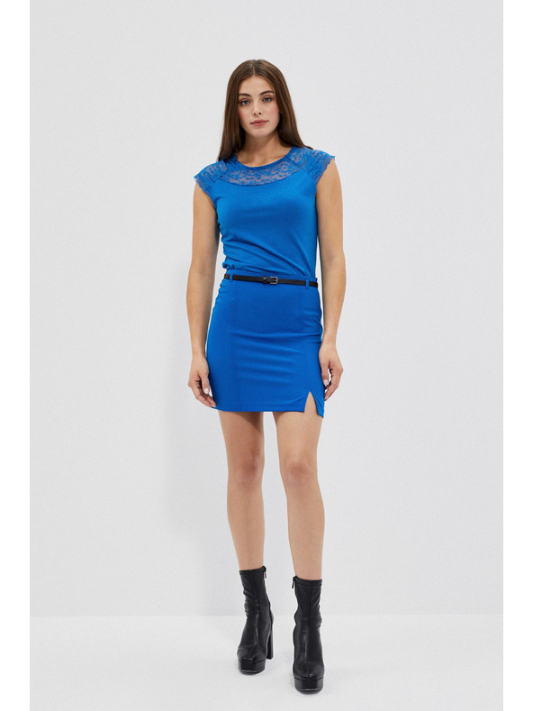 Moodo Modro mini krilo z pasom Moodo