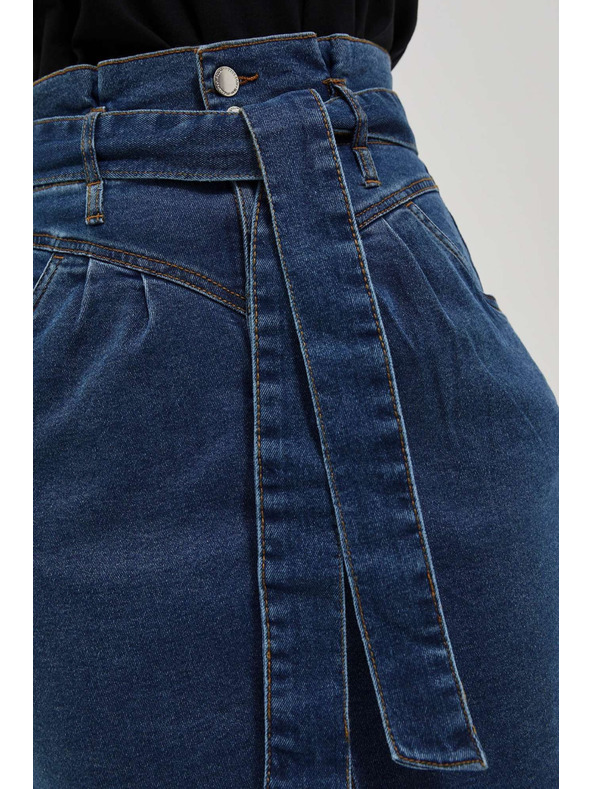 Moodo Jeans krilo z visokim pasom Moodo