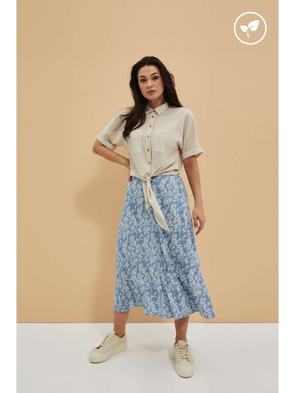 Moodo Lyocellovo krilo s cvetličnim tiskom Moodo