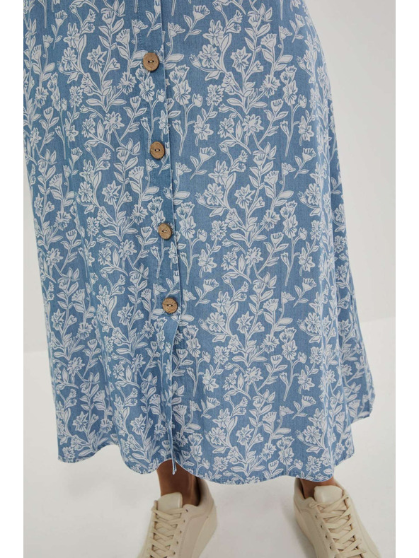 Moodo Lyocellovo krilo s cvetličnim tiskom Moodo