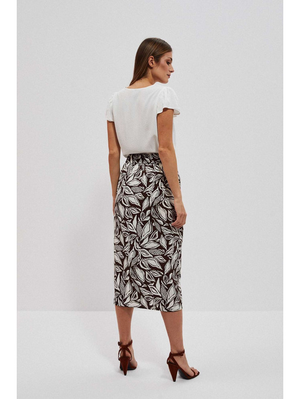 Moodo Vzorčasto krilo z zavezovanjem v pasu Moodo