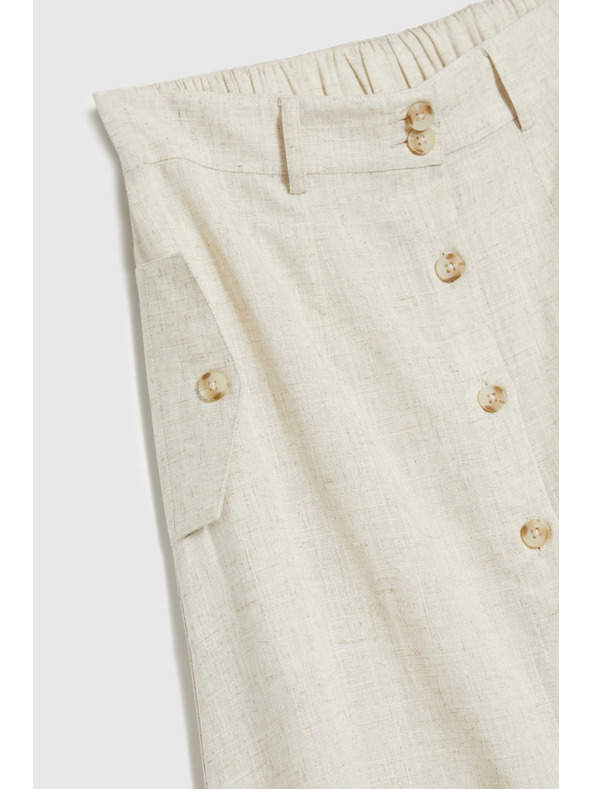 Moodo Lanena midi krilo bež Moodo