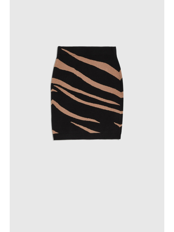 Moodo Črna pletena krilo Moodo