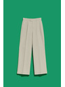 Moodo Peščene hlače z širokim hlačnicami Moodo