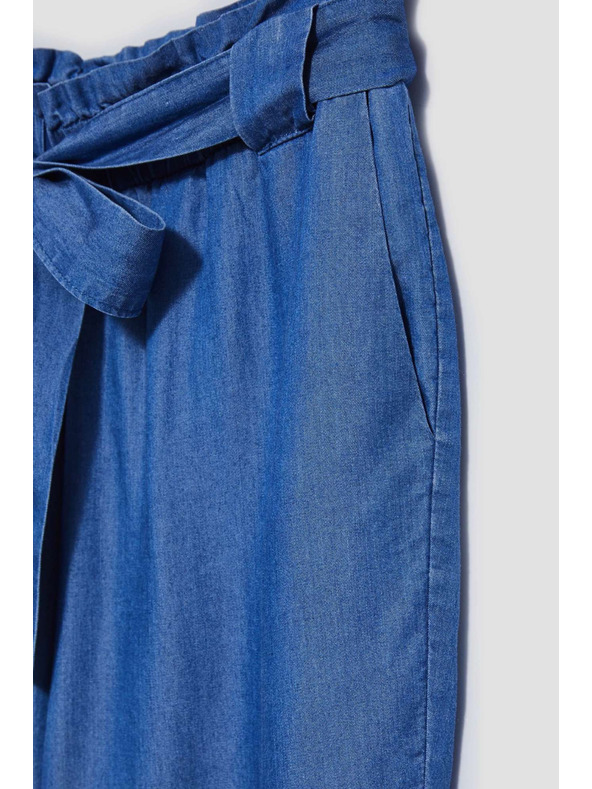 Moodo Liocellne hlače z ravnimi hlačnicami Moodo