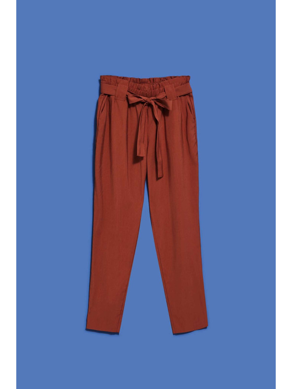 Moodo Viskozne hlače z ravno hlačnico Moodo